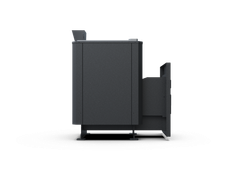 Банная печь Душа- 15 Кожух угловой Закрытая Каменка 8мм стекло