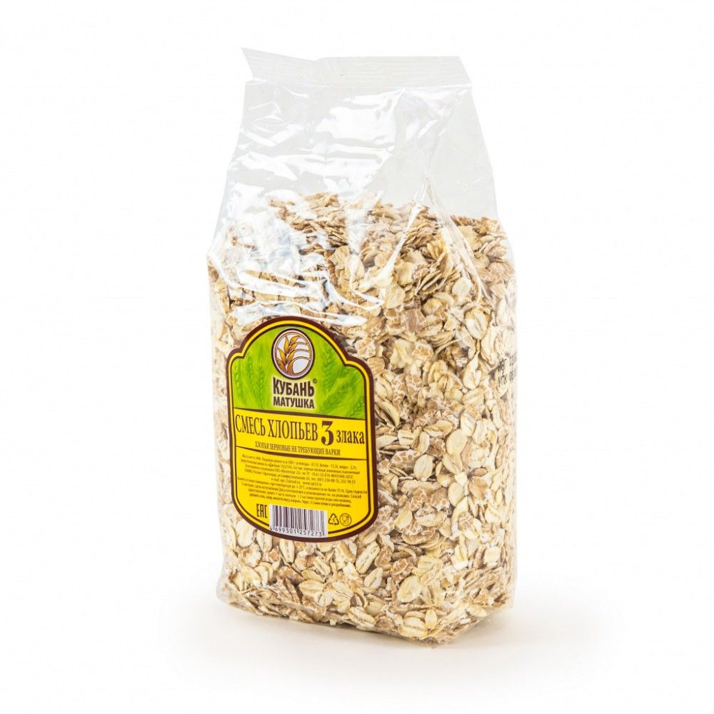 Смесь хлопьев "Кубань Матушка" 3 злака 400гр