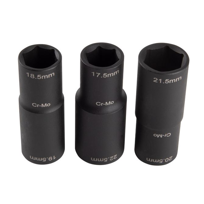 AFFIX (AF00640180C) Набор ударных глубоких шестигранных головок 1/2", 15-24 мм, 18 предметов, кейс