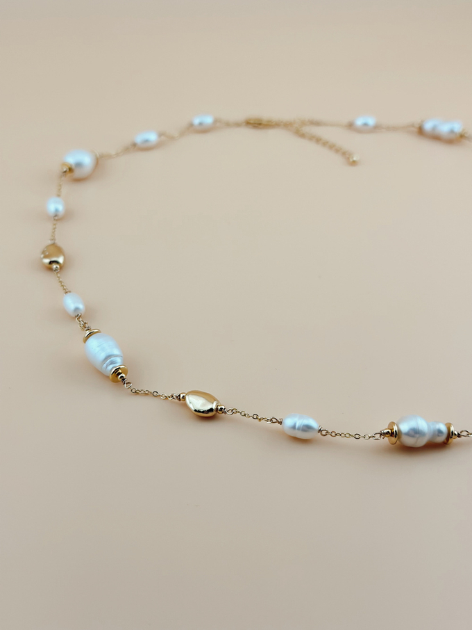 Колье с крупным жемчугом