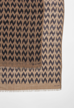 Шерстяной палантин SOROKONOZHKA LIGHT KHAKI 68х190