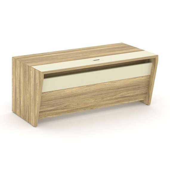 Corner Стол руководителя прямой COR.SR-18 Гикори Песочный/Ваниль 1800*900*750