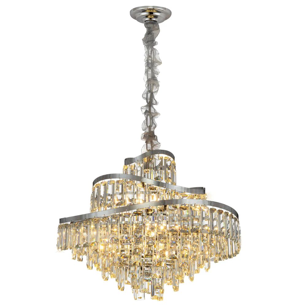 Citilux NAIAD CL315161 Люстра хрустальная подвесная Хром