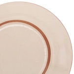 Тарелка плоская 22см красная Риштанская Керамика