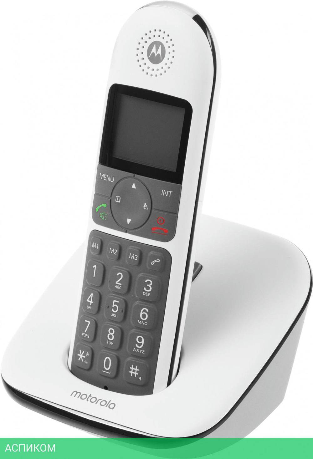 Радиотелефон DECT Motorola CD5001 черный/белый (107CD5001WHITE)