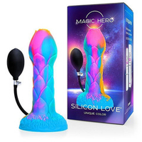 Яркий фантазийный фаллоимитатор с имитацией эякуляции 20см Bior Toys Magic Hero MH-13031