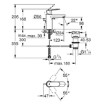 Смеситель для раковины Grohe Eurosmart Cosmopolitan 23325000 Хром