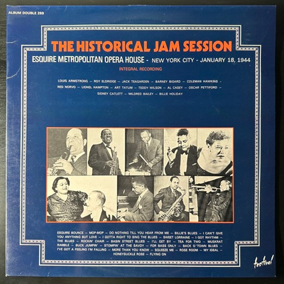 Сборник The Historical Jam Session - Esquire Metropolitan Opera House, New York City - January 18, 1944 2LP (Франция 1977г.)