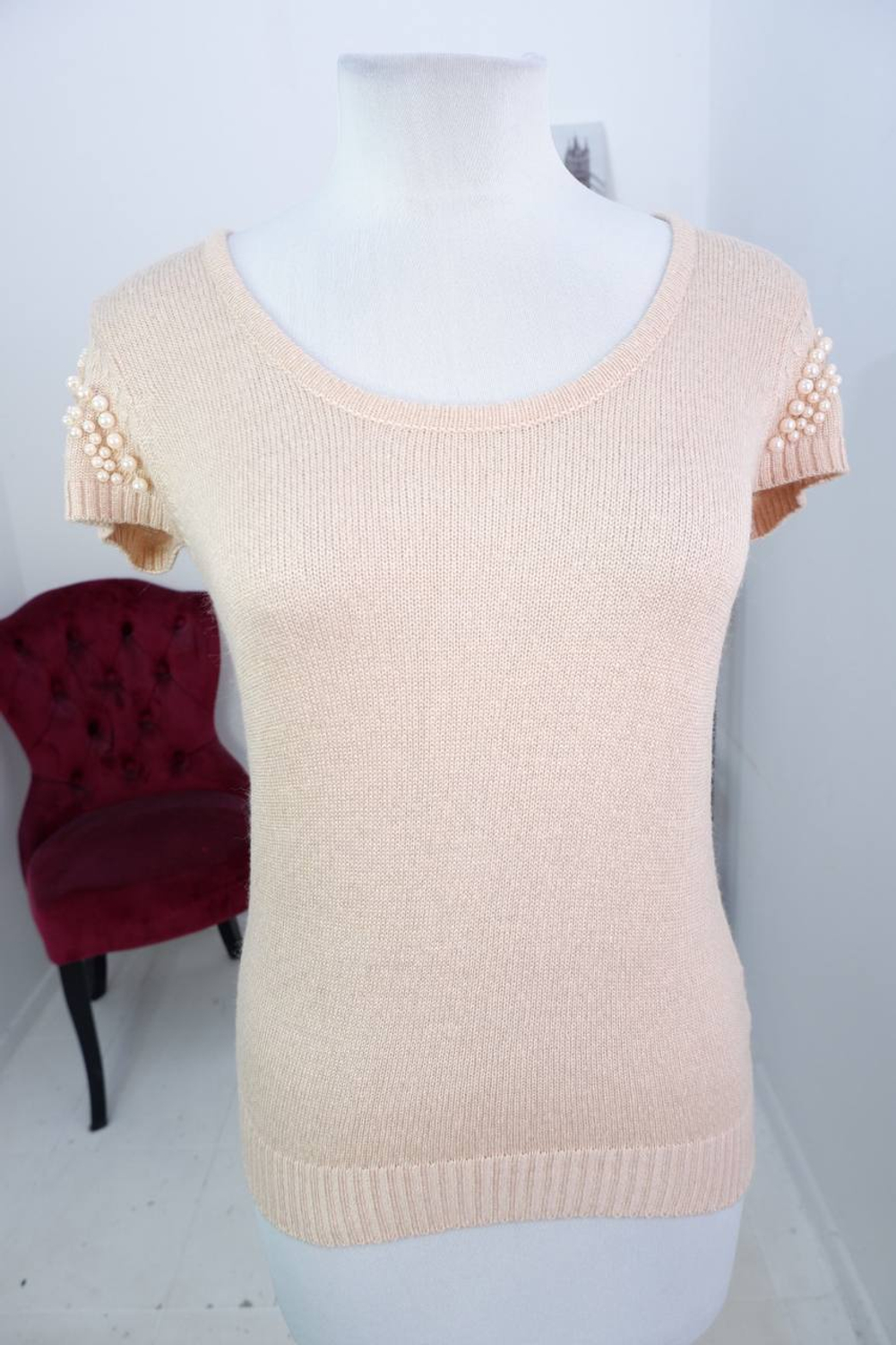 Джемпер Bestia с бусинами, маркировка S, визуально 44 размер