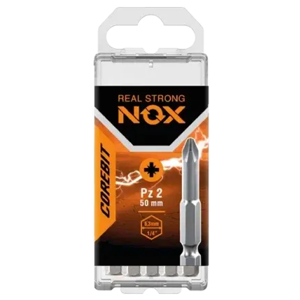 Бита PZ 2х50мм бокс 10шт NOX COREBIT 330250