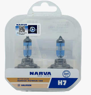 Автолампа H7 12V 55W (PX26d) Narva RANGE POWER WHITE +150% (кт2шт) 48071