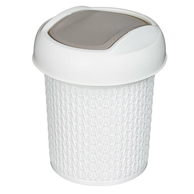 Контейнер для мусора 1л "Velvet" (светло-серый)