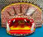 Коммерческий надувной батут «Драконье логово», с крышей, 12*8*7 м