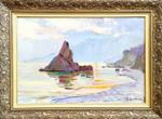 Картина Цветковой В.П. "Морской пейзаж" холст/масло 60х90