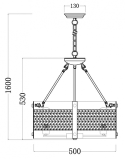 Люстра подвесная Freya FR4561-PL-05-B