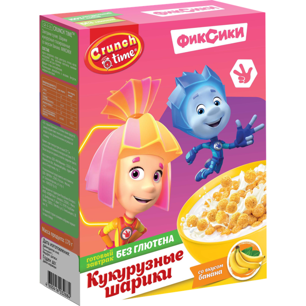 Готовый завтрак Crunch Time Фиксики 170 гр