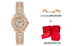 KANGOL Wrist Planet Quartz Movement Metal Strap Watch Women"s Watch Silver Dial