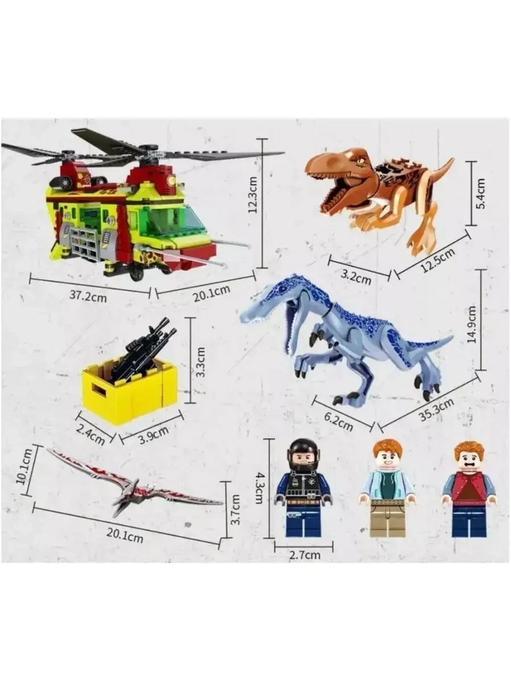 Конструктор Спасение динозавра Барионикса 585 деталей FC3722