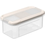 Емкость для сыпучих продуктов «Modena» прямоугольная 0,5л с дозатором (светло-бежевый) 221111825/01