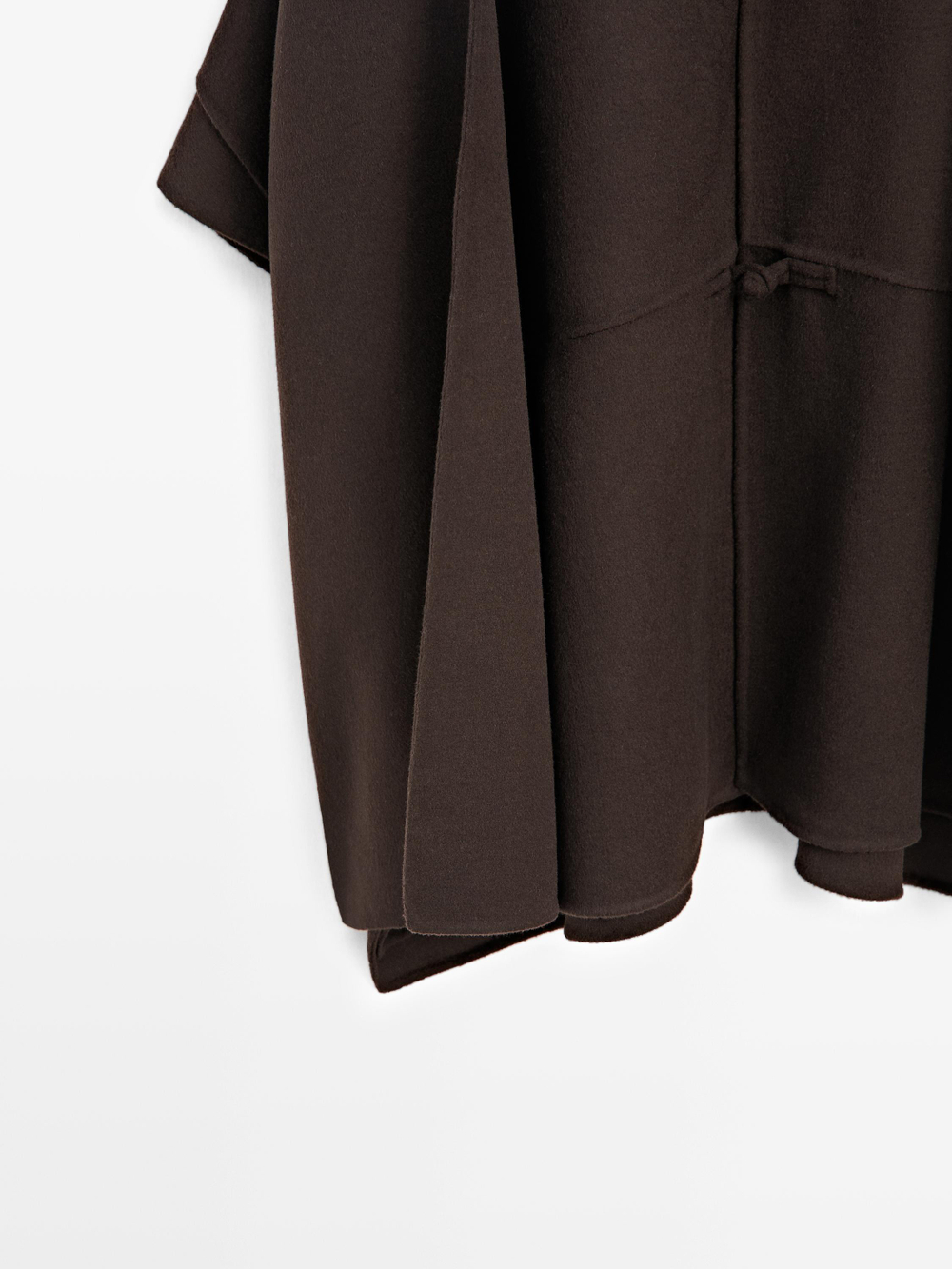 Massimo Dutti Накидка с шарфом, коричневый