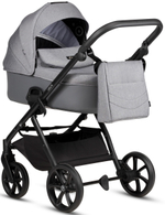 Детская коляска Tutis Leo 3 Plus 3 в 1 с автокреслом Beno Black 1582227 Stone Grey