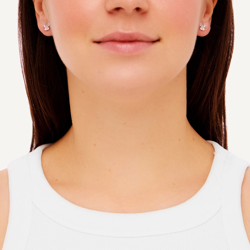 Серьги Сияющая Бабочка