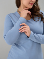 Лонгслив ЛНкл-080/небесный