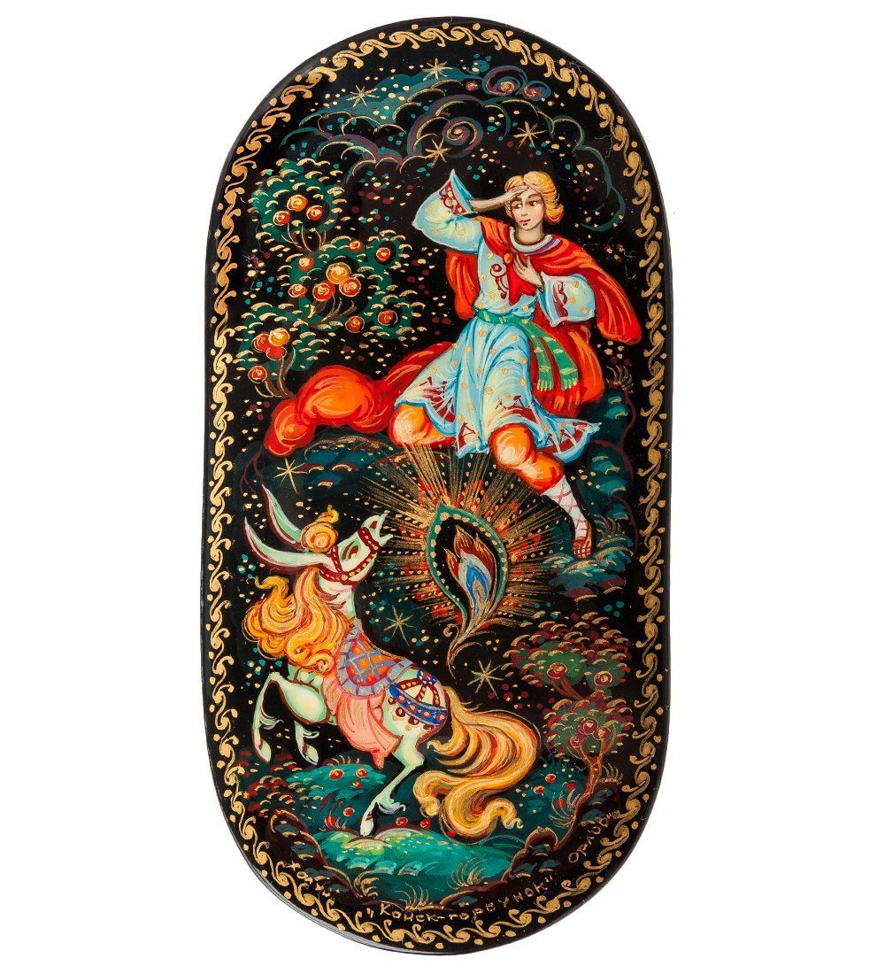 Народные промыслы ШК-45/17 Шкатулка «Конек горбунок» исп. Орлова