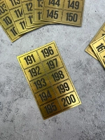 Нумерация на шкафчики, набор