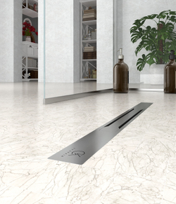 Душевой лоток CK DRAIN VERA-SAQUA014 60 см, двойной, с мокрым затвором, щелевой, из нержавеющей стали, с решеткой