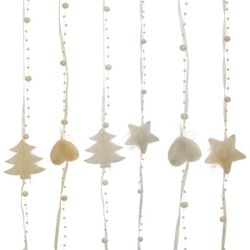GAEM Изделие декоративное Гирлянда "Звезда/Сердце/Ёлка", L5 W1 H175 см, 6в.