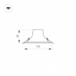 Встраиваемый светильник Arlight STORM 032431