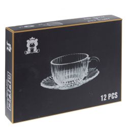 GAEM Набор из 6-ти чашек с блюдцами, 175 мл, L13 W13 H6 см