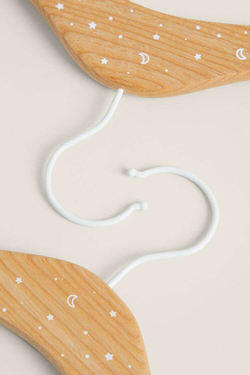 ZARA HOME ДЕТСКАЯ ВЕШАЛКА «ЗВЕЗДА» (НАБОР ИЗ 2 ШТ.), СВЕТЛО-БЕЖЕВЫЙ