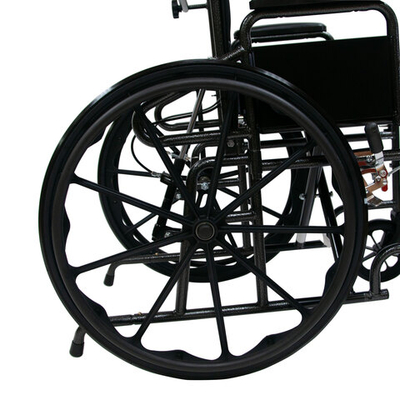 Мега-Оптим Mega-156 с пневматическими задними колесами (до 135 кг), Кресло-коляска с ручным приводом с откидной спинкой прогулочная (для инвалидов и детей-инвалидов), код ФСС 07-02-05