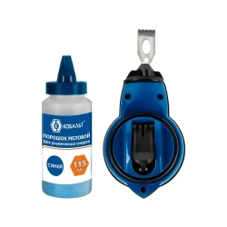 Шнур разметочный КОБАЛЬТ 30 метров + меловой порошок.