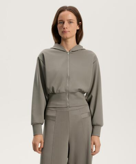 Oysho Куртка с капюшоном, линялый хаки