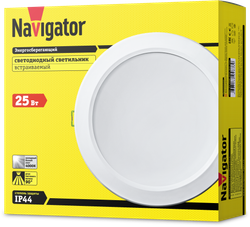 Светильник Navigator 94 838 NDL-P1-25W-840-WH-LED(аналог Downlight КЛЛ 2х26 d222