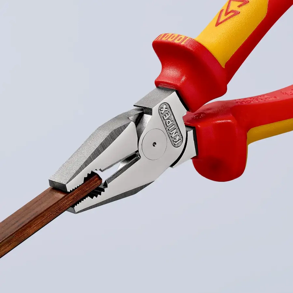 Плоскогубцы комбинированные особой мощности хромированные 200 мм Knipex 02 06 200