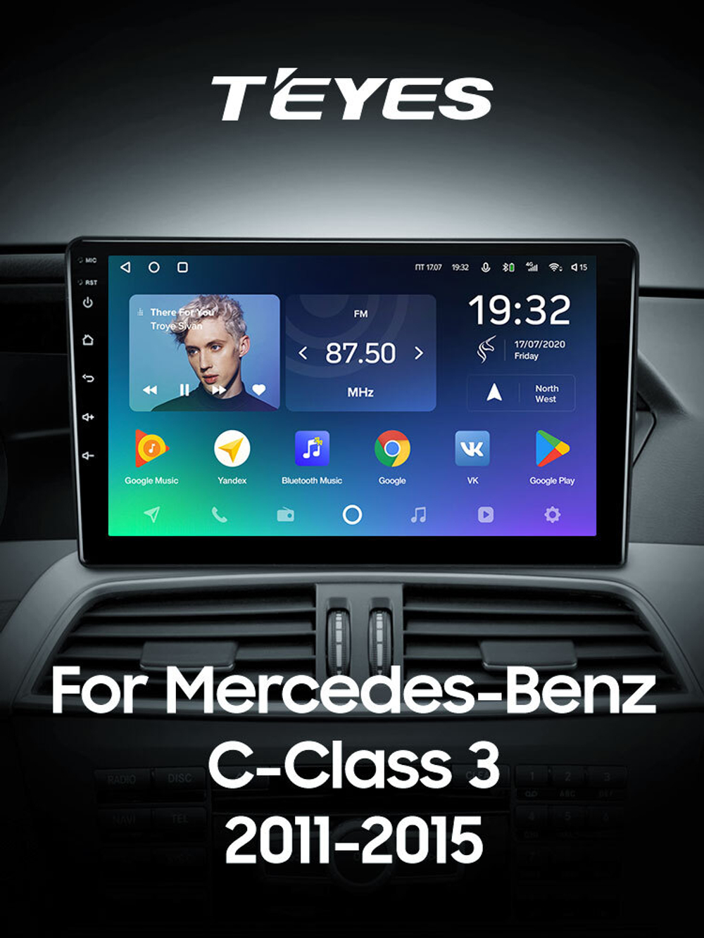 Teyes SPRO Plus 9"для Mercedes-Benz C-Class 3 2011-2015
