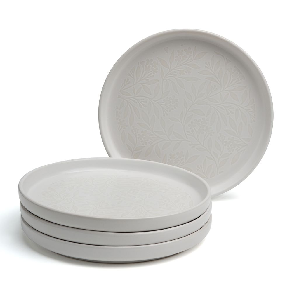 НАБОР ТАРЕЛОК ЗАКУСОЧНЫХ BRONCO "CHOICE WHITE" 20,5 СМ 4ШТ