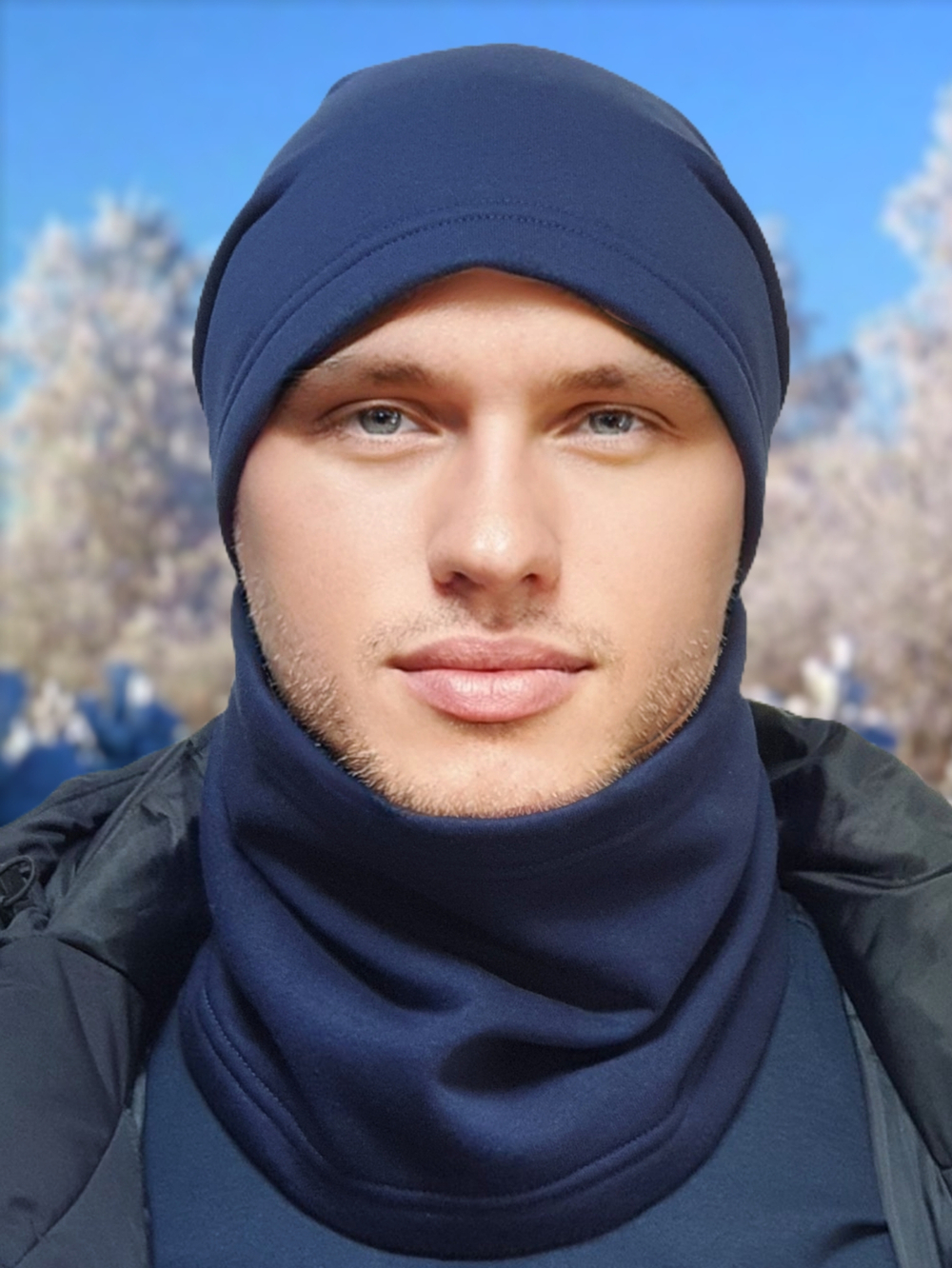 Шапка МИШЕЛЬ хлопковая утепленная