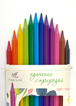 Карандаши цветные с ароматом розы Fine Line Basic 12 цветов