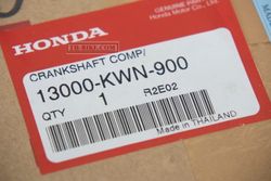 13000-KWN-900. CRANKSHAFT COMP. HONDA