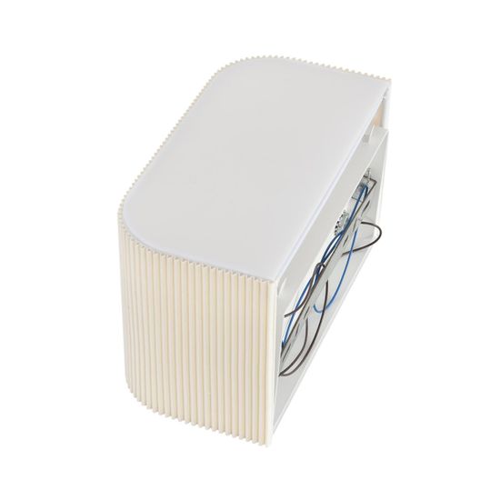 8327/2W MODERNI LN26 424 белый/бежевый, металл/текстиль/пластик Бра E14 LED 2*10W 220V GOFERA