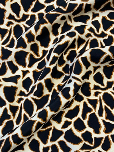 Вискоза Cristina Gavioli песочная с анималистичным принтом