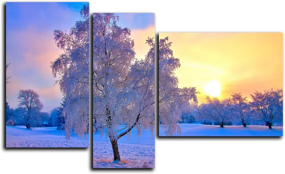 Модульная картина "Зимушка"