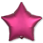 Шар фольгированный Звезда 45 см (Бургундия)