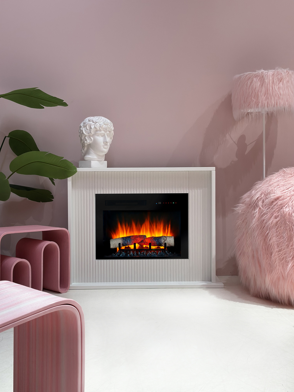 Каминокомплект Real Flame Loretto WT с очагом Mirage 25