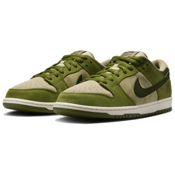 NIKE Dunk SB Кроссовки для скейтбординга Низкие Зеленый Белый Мужские